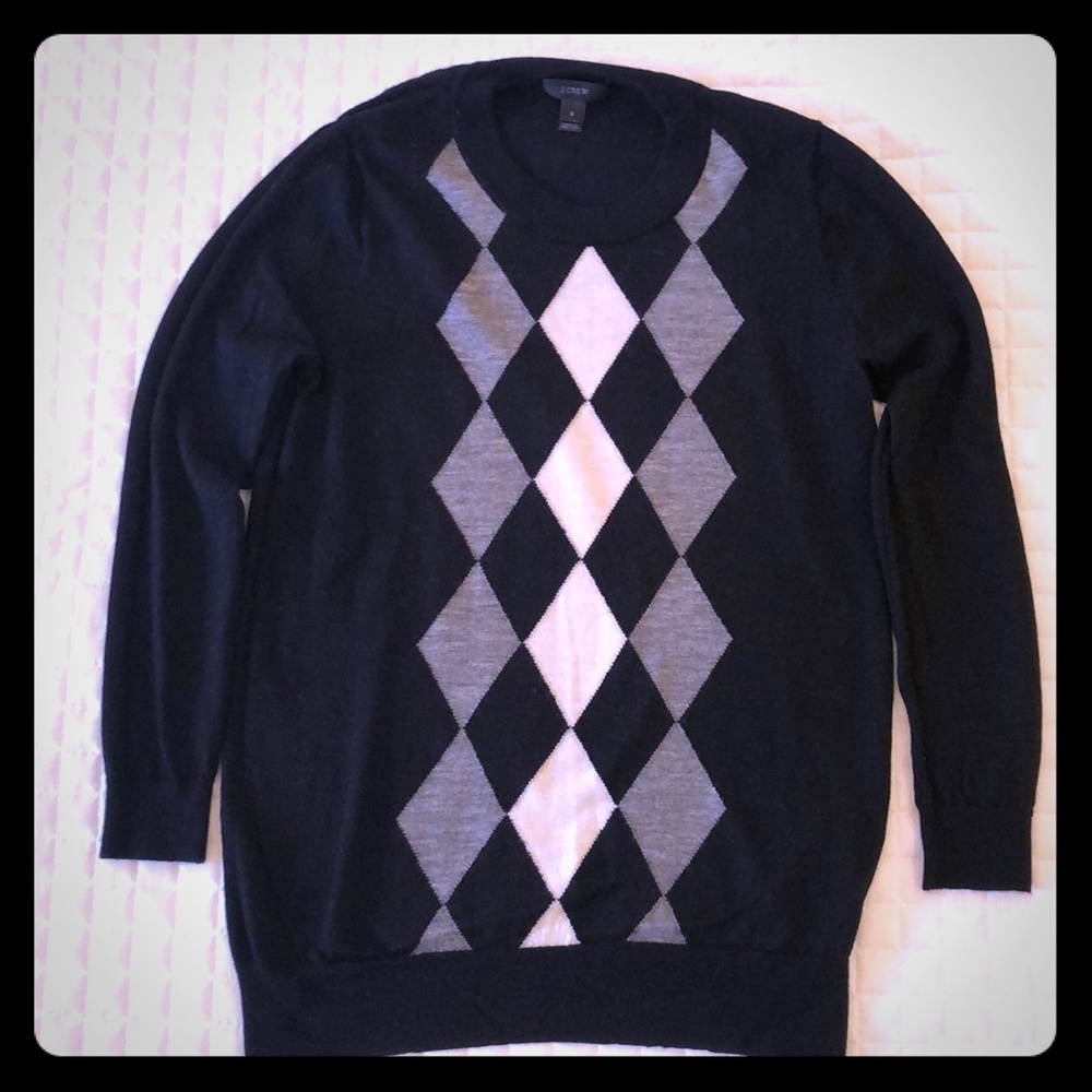 J Crew argyle sweater